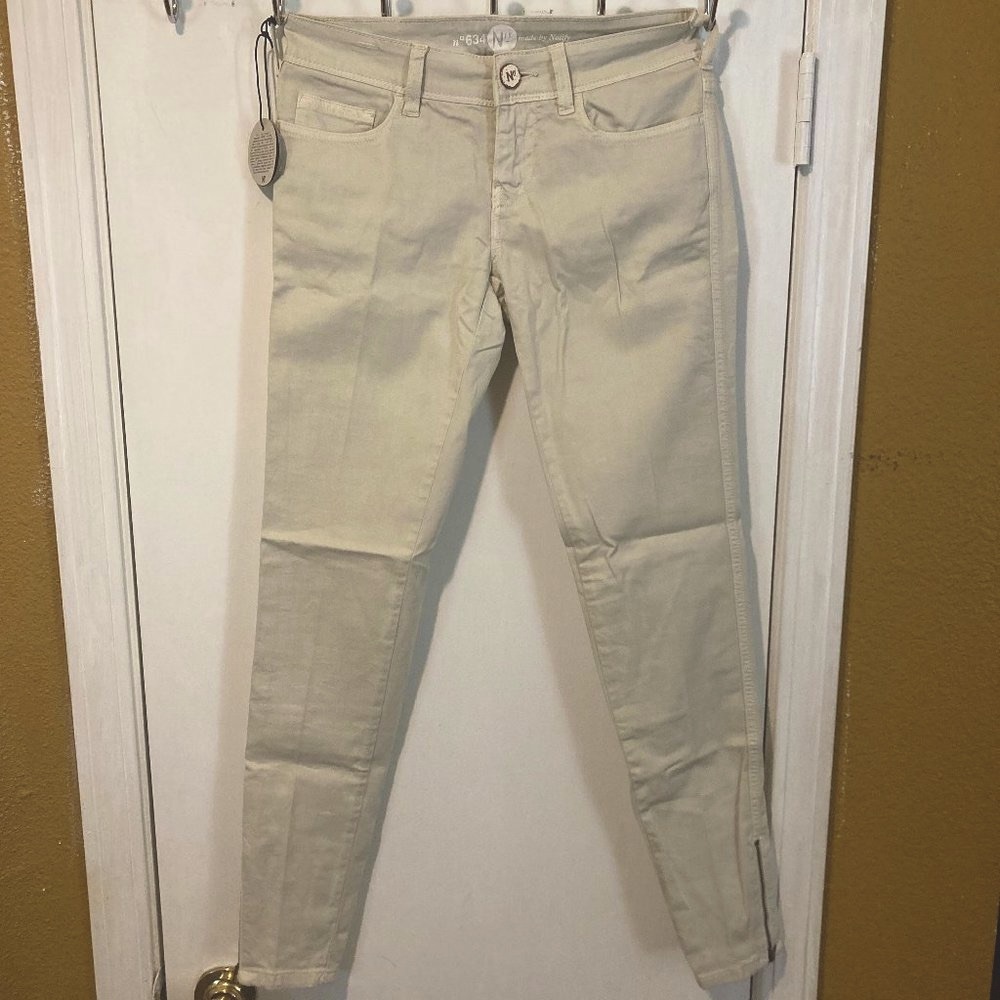 Notify NFY women's size 25 tapered ankle zip stretch skinny pants 27x29